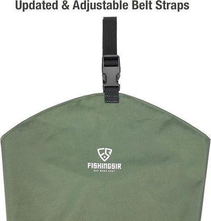 Hip Waders Waterproof Hip Boots Cleated 2-Ply Nylon/PVC Fishing Hip Wader