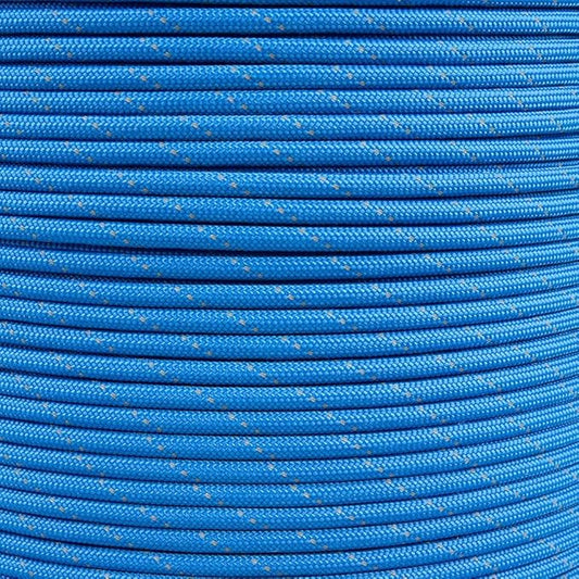 Reflective 550lb Paracord – 7 Strand Type III Nylon Parachute Cord for Hiking, Camping, and Fishing – 30+ Colors and 6 Length Options
