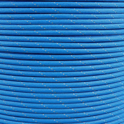 Reflective 550lb Paracord – 7 Strand Type III Nylon Parachute Cord for Hiking, Camping, and Fishing – 30+ Colors and 6 Length Options