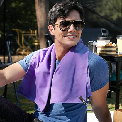 Rainleaf Microfiber Towel Perfect Travel & Gym & Camping Towel. Quick Dry - Super Absorbent - Ultra Compact - Lightweight. Suitable for Trip, Beach, Shower, Backpacking, Pool