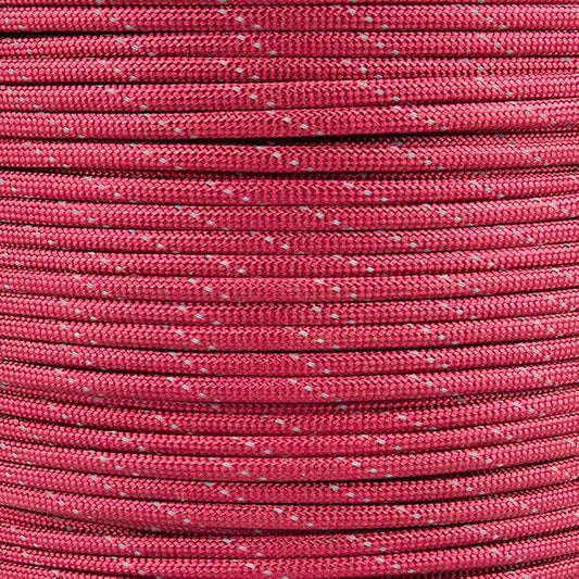 Reflective 550lb Paracord – 7 Strand Type III Nylon Parachute Cord for Hiking, Camping, and Fishing – 30+ Colors and 6 Length Options
