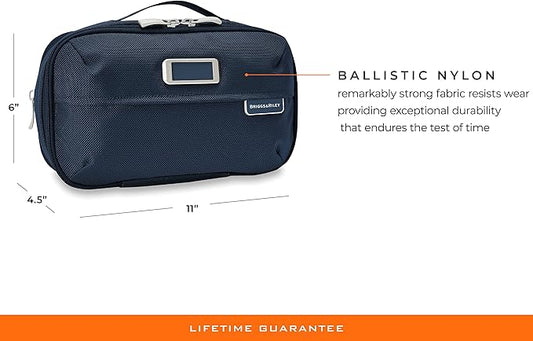 Briggs & Riley Toiletry Kit - Travel Bags for Women & Men, Organizer for Vacation, Dopp Kit for Bathroom Accessories, Makeup, & Skincare