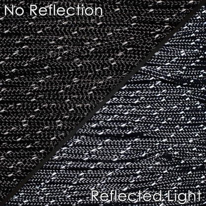 West Coast Paracord – 95 Tensile Strength - 1 Strand Reflective Paracord (10 Feet, Black)