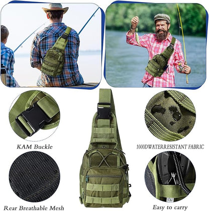 Sosation 482 Pcs Fishing Gear Equipment Kit, Backpack and Tackle Box with Tackle Included, Lures, Hooks, Sinkers Tools Accessories Kit Fishing Gifts for Men