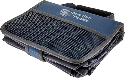 Reaction Tackle Deluxe Bait Binder – Water-Resistant Soft Plastic Bait Storage Bag, Saltwater & Freshwater Fishing Tackle Organizer, Lure Bag for Bass, Kayak, and Boat Fishing