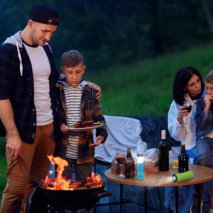 EverBrite 2-in-1 Mini Lanterns and Flashlights, Zoomable Flashlight Lantern Combo with 3 Modes, Camping Essentials, 2PC Battery Powered Lantern for Hurricane, Hiking, Home, Emergency
