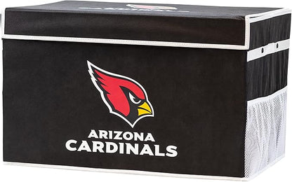 Franklin Sports NFL Storage Footlocker Bins - Large Folding Organizer Containers - NFL Team Office, Bedroom + Living Room Décor - Large + Small Bins