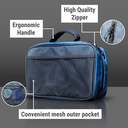 Reaction Tackle Deluxe Bait Binder – Water-Resistant Soft Plastic Bait Storage Bag, Saltwater & Freshwater Fishing Tackle Organizer, Lure Bag for Bass, Kayak, and Boat Fishing