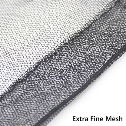 Anvin Mosquito Head Mesh Nets Gnat Face Netting for No See Ums Insects Bugs Gnats Biting Midges from Any Outdoor Activities, Works Over Most Hats Comes with Free Stock Pouches (3pcs, Black)