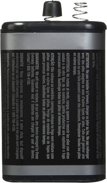 Eveready 6V Battery, Super Heavy Duty 6 Volt Battery, 1 Count (Pack of 4)