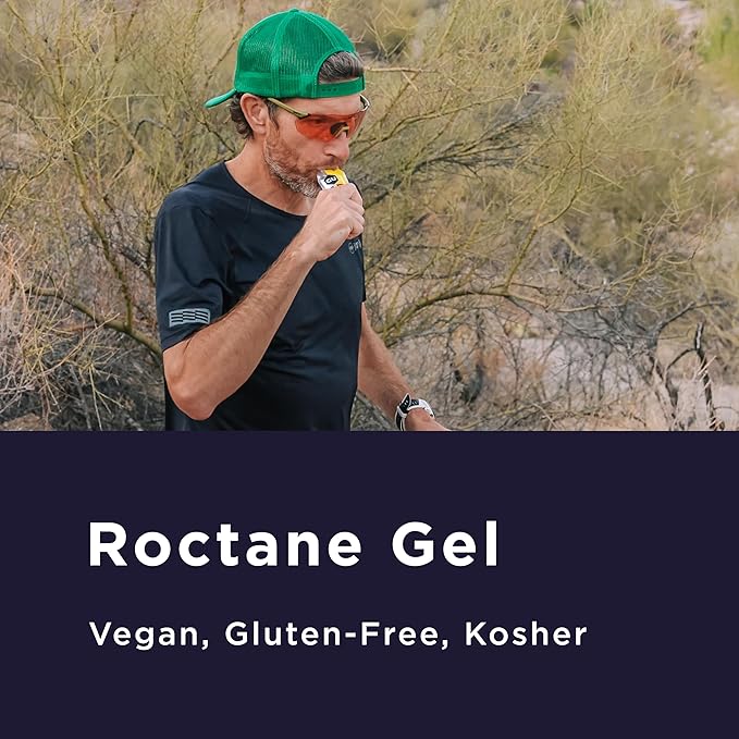 GU Energy Roctane Ultra Endurance Energy Gel, Vegan, Gluten-Free, Kosher, and Dairy-Free On-The-Go Sports Nutrition for Running, Biking, Hiking or Skiing, Assorted Flavors,24-Count