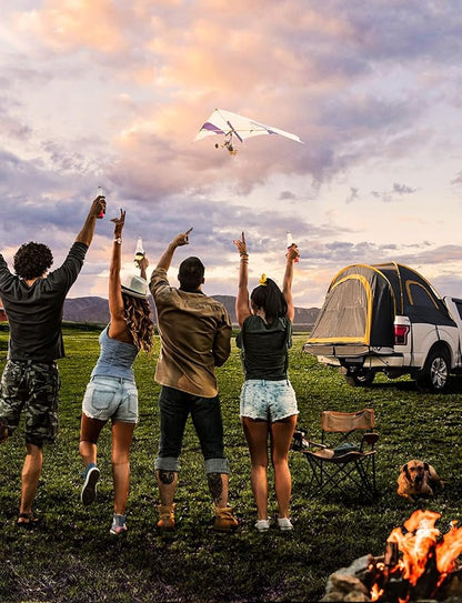 JOYTUTUS Pickup Truck Tent 6.0ft, Waterproof PU2000mm Double Layer for 2 Person, Portable Truck Bed Tent with Rainfly - Green, Aluminum Pole