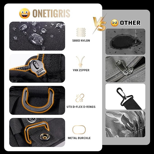 OneTigris IFAK Pouch - Large IFAK Molle Pouch Empty First Aid Bags Only Medical Trauma Kit Bag EMT Pouch MED Waist Bag for Outdoor