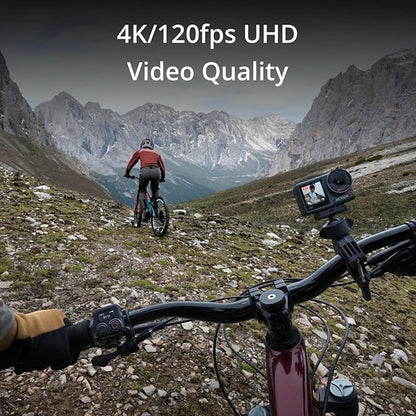 DJI Osmo Action 4 Adventure Combo, 4K/120fps Waterproof Action Camera with a 1/1.3-Inch Sensor, 10-bit & D-Log M Color Performance, Up to 7.5 h with 3 Batteries, Outdoor Camera for Travel, Biking