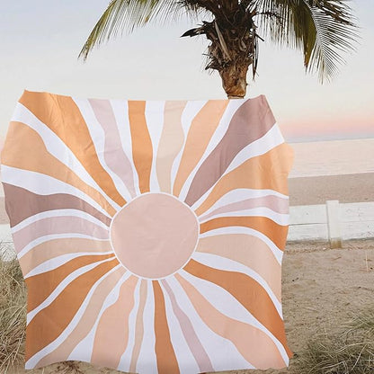 Waterproof Sandproof Beach Blanket, 78" x 86" Large Beach Mat for 2-4 Adults, Lightweight Polyester Outdoor Picnic Blanket for Travel, Camping, Hiking, Beach Essentials for Vacation