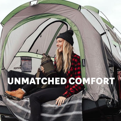 Napier Backroadz Truck Bed with Waterproof Material Coating, Comfortable and Spacious 2 Person Camping Tent, Compact and Full Size Regular Bed Long Bed, Waterproof Bed Tent, Durable and Sturdy Tent / Full Size Regular Bed (6.4'-6.7')