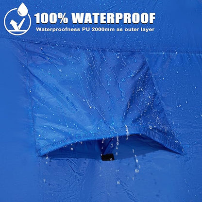 Pickup Truck Tent, Waterproof PU2000mm Double Layer for 5.5-6.0 FT Truck Bed, Portable Bed Tent for Camping, Blue