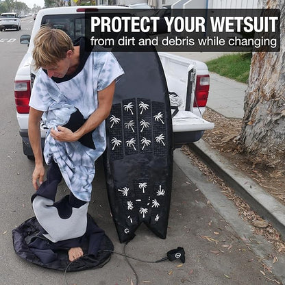 Ho Stevie! Durable Wetsuit Changing Mat/Waterproof Dry-Bag for Surfers (Clean Wetsuit, Clean Car)