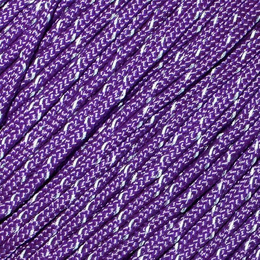 West Coast Paracord – 95 Tensile Strength - 1 Strand Reflective Paracord (50 Feet, Purple)