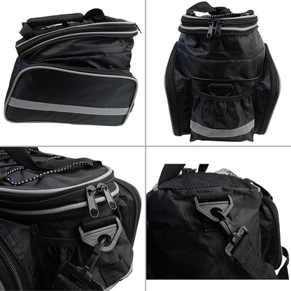 Disconano® Waterproof Multi Function Excursion Cycling Bicycle Bike Rear Seat Trunk Bag Carrying Luggage Package Rack Panniers with Rainproof Cover