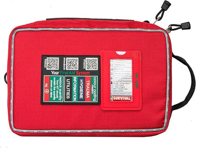 SURVIVAL Workplace/Home First Aid Kit USA - for Emergency Care at Home/Workplace