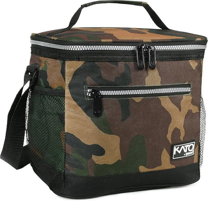 Tirrinia Large Insulated Lunch Box for Men/Women, Leakproof Thermal Lunch Bag for Office Picnic Work Beach Camping,Reusable Lunch Cooler Tote for Adult, Camo
