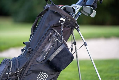 Golf Club and Golf Ball Cleaning Bag, Waterproof Clean Face Technology Liner, Detachable Clip, Machine Washable, Cleans Club Grooves, Dry Exterior (Neoprene or Microfiber Option Available)