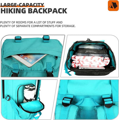 100L Hiking Backpacks Men Women Tactical Gear Back Pack Molle Bag Rucksack