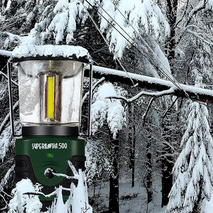 Supernova Battery Powered Lantern, Bright, Long Lasting, Weather-Resistant LED Camping Lantern, Great for Storms, Hurricane Supplies, Survival Kit, Power Outages, Outdoors, & Camping Essentials (300)