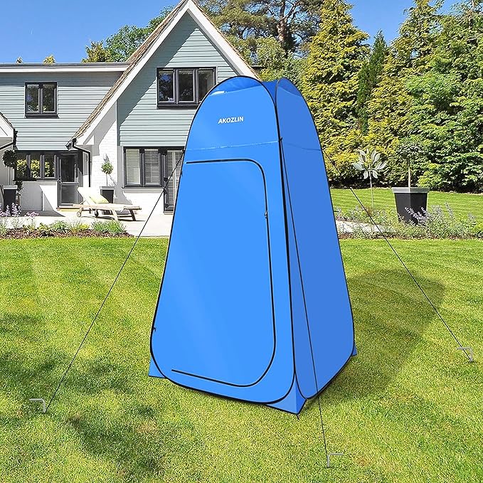 AKOZLIN Portable Pop Up Shower Tent Instant Privacy Dressing Changing Tent Outdoor Shower Room Camp Toilet Tent