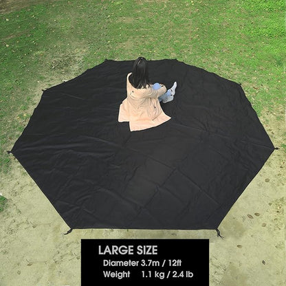 Preself Footprint for Tipi Hot Tent, Ground Sheet Mat, Tent Floor, Waterproof Camping Tarp