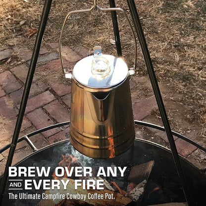 COLETTI Scoutmaster Coffee Percolator Camping — The Ultimate Camping Coffee Maker [24 Cup]