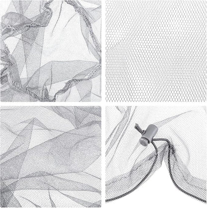HESTYA 4 Pack Mosquito Net Mesh for Head Face Neck Fly Netting Hood from Bugs Gnats No See Net with Carry Bags for Outdoor
