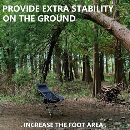 Camping Chair feet Replacement Anti Sink Rubber Ball Feet Anti Slip Set of 4 Stability Outdoor Chair Leg Cap Fishing Hiking Uneven Floor Portable Inner Diameter(Fits 15mm Legs)