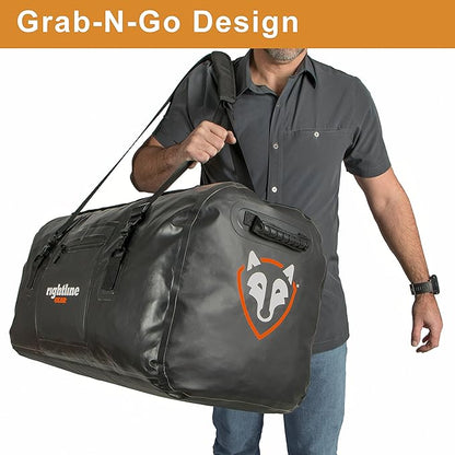 Rightline Gear Waterproof Duffle Bag For Travel, 4 by 4 Feet, Black