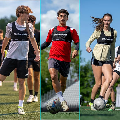 PitcheroGPS Soccer Player Tracker Bundle – (Adult XL) | GPS Sports Vest Includes 12-Month Subscription | Soccer Training Equipment for Performance & Fitness Tracking