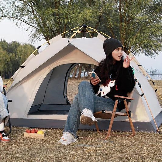 2 Person Windproof Oxford Tent Easy Setup Backpacking Tent for Camping, Hiking, Traveling