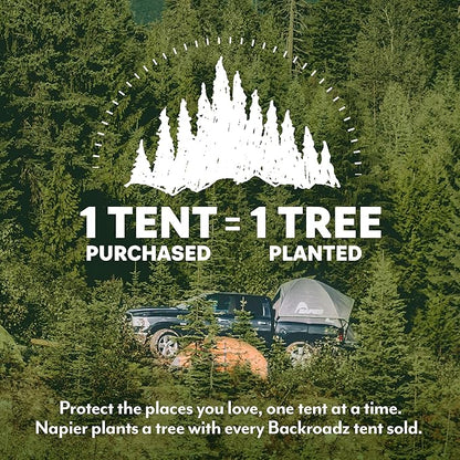 Napier Backroadz Truck Bed with Waterproof Material Coating, Comfortable and Spacious 2 Person Camping Tent, Compact and Full Size Regular Bed Long Bed, Waterproof Bed Tent, Durable and Sturdy Tent / Full Size Regular Bed (6.4'-6.7')