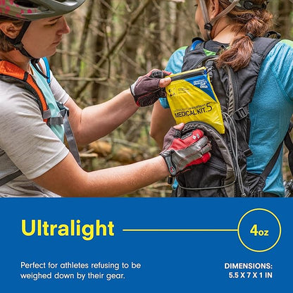 Adventure Medical Kit Ultralight/Watertight Medical Kit .5-1 Person, 1-2 Days - Includes Bandages, Blister Essentials & More - Perfect for Hiking, Biking & Climbing