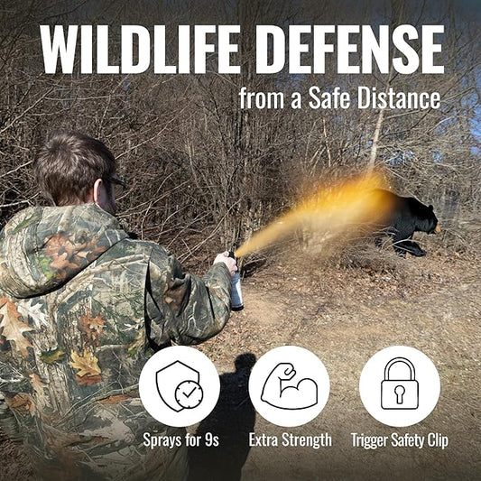 Mace Animal Repellent Sprays - Guard Alaska Bear Spray & Muzzle Dog Repellent Spray, EPA Registered, Outdoor Safety & Self Defense Protection for Hiking, Camping, & Animal Encounters