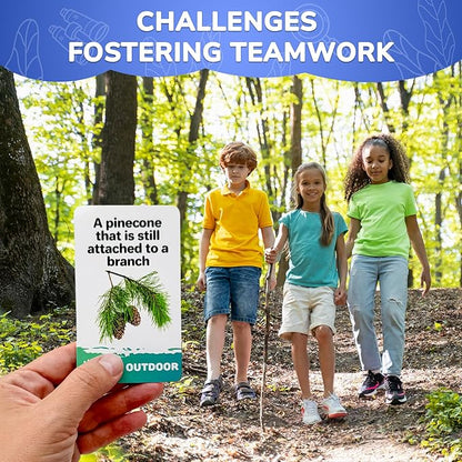 QUOKKA Scavenger Hunt for Kids Ages 4-8 - 200 New Indoor Outdoor Activities for Kids Ages 6-8 - Camping Backyard Outdoor Games for 3-6 Year Olds - Pocket Travel Toys for Boys Girls and Family