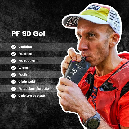 Precision Fuel 90 Energy Gels - Mild Flavour Running Gels for Endurance Athletes, 90g Carbohydrate, Easy-to-Digest, Perfect for Running & Long-Duration Sports, 153g (Pack of 3)