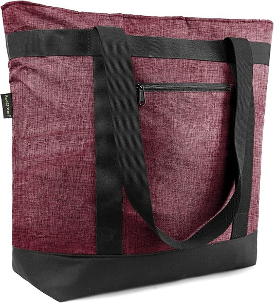 BeeGreen Insulated Cooler Bag Leakproof Freezer Shopping Tote for Groceries Thermal Food Delivery Bag