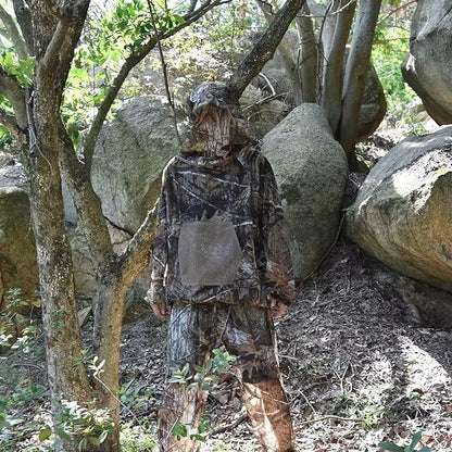 Mosquito Netting Suit Bug Net Mesh Clothing with Hood Outdoor Garden Hunting Camo Protection from Fly Insects Bugs