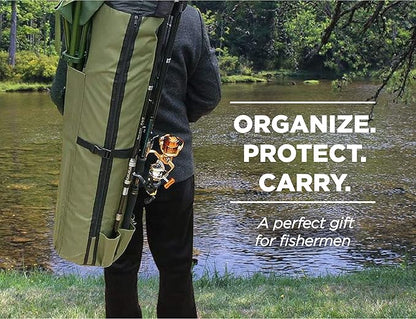 NREOY Fishing Etna Fishing Rod Case Organizer, 48.5" x 13.5"