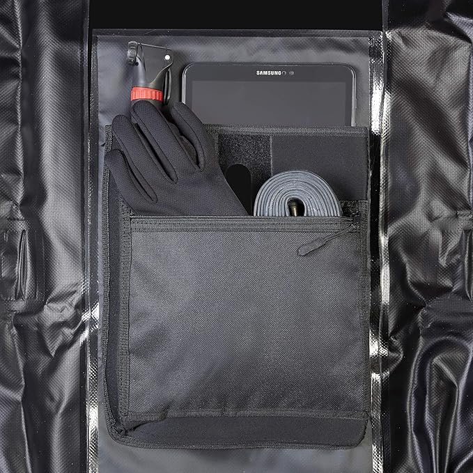 Ettore Cycling Rucksack 100% Waterproof Dry Bag - Black/White - Sonar