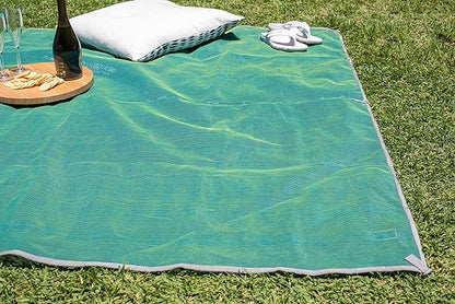 CGEAR Original Sand-Free Outdoor Rug Camping Mat - Water-Resistant & Anti-Fade Material - Military-Grade - Reversible Design - Area Rug for Beach, RV, & Picnics - Includes Travel Bag
